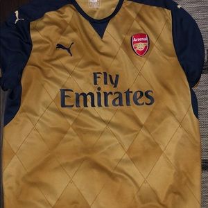Gold Arsenal away Jersey